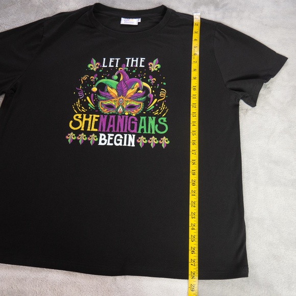 Arvihill Men's XL Funny Mardi Gras Graphic Tee “Let The Shenanigans Begin” Shirt - Picture 9 of 12